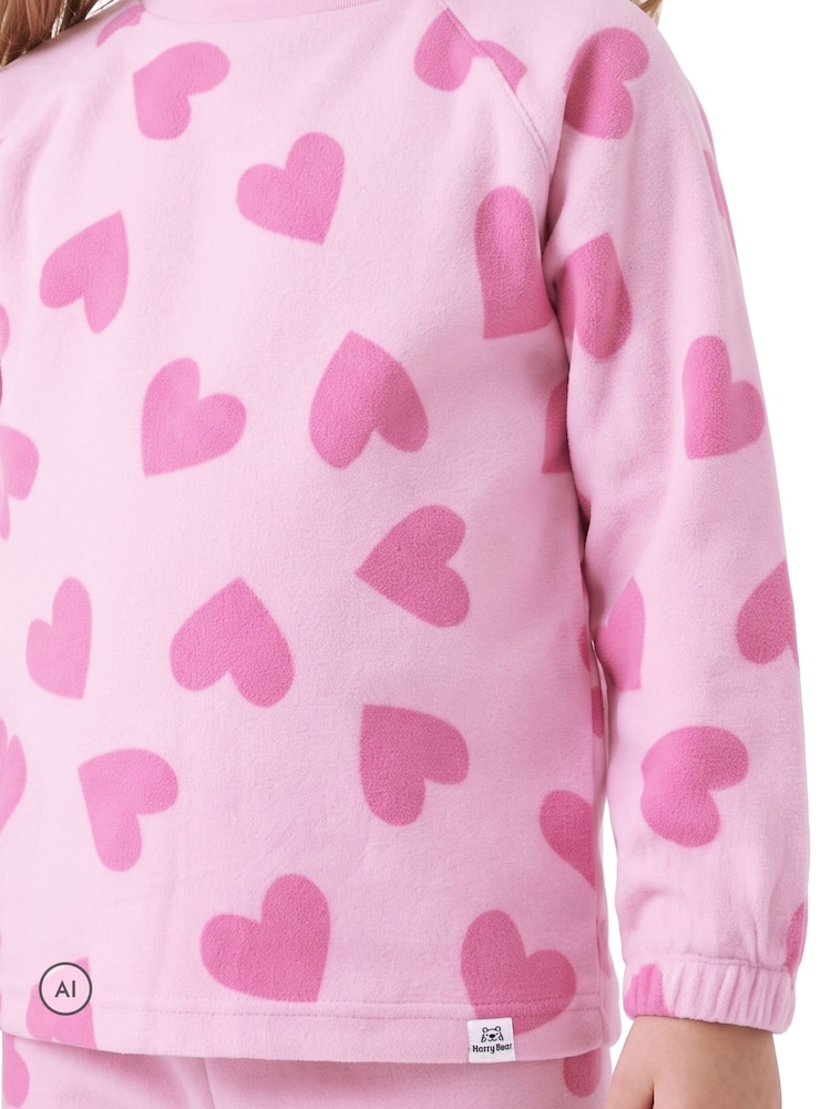 Harry Bear Pink Heart Fleece Pyjamas - Image 7 of 7