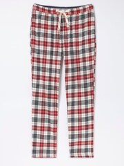 FatFace Natural Argyll Checked Pyjama Trousers - Image 4 of 4