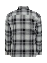 Negro - Camisa de Manga larga a cuadros BadRhino Big & Tall - Imagen 6 de 6