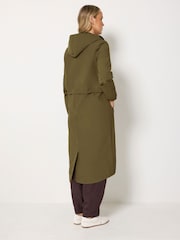 Long Tall Sally Green Waterproof Longline Jacket - Image 4 of 6