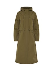 Long Tall Sally Green Waterproof Longline Jacket - Image 5 of 6