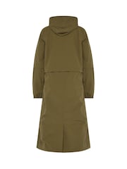 Long Tall Sally Green Waterproof Longline Jacket - Image 6 of 6