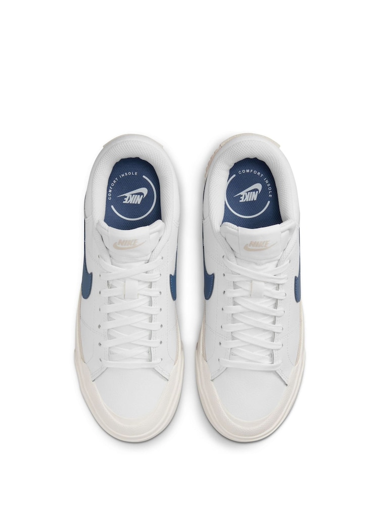 Nike White Court Legacy Lift Platform Trainers - Image 15 of 15