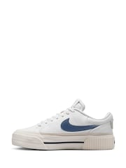Nike White Court Legacy Lift Platform Trainers - Image 9 of 15