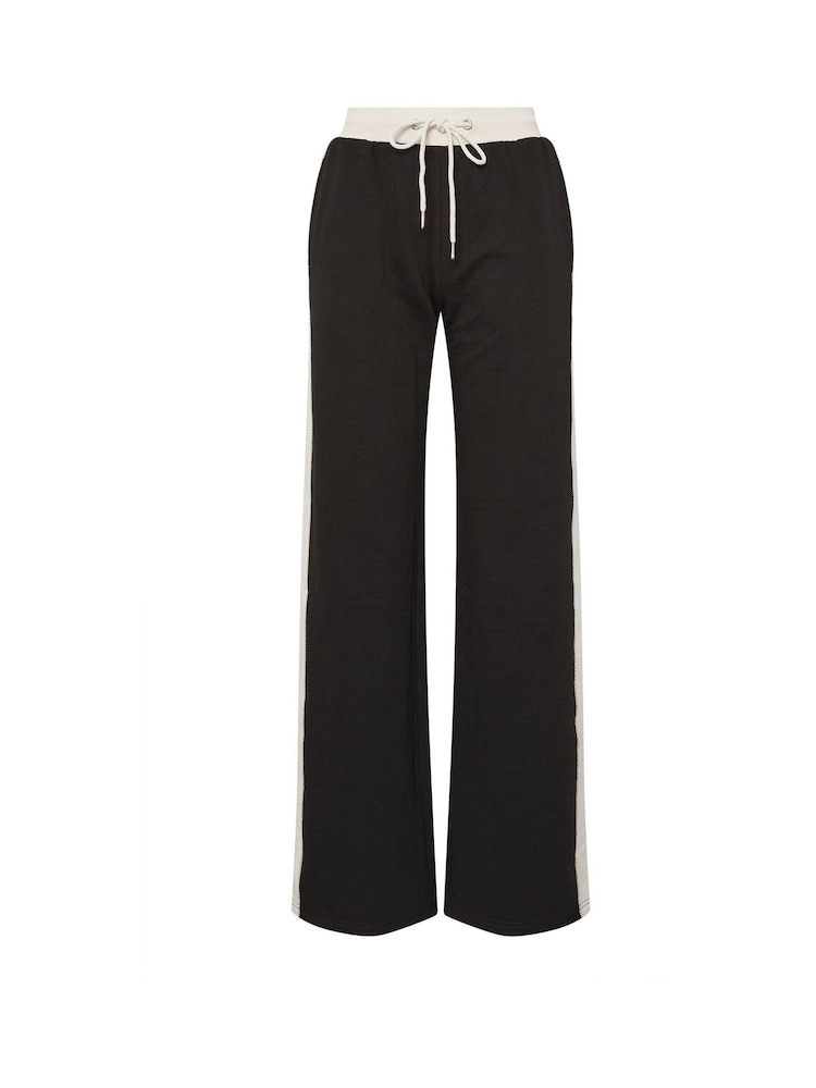 Long Tall Sally Black Contrast Stripe Joggers - Image 5 of 5 Long Tall Sally Black Contrast Stripe Joggers - Image 5 of 5