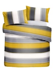 Fusion Ochre Yellow Betley Duvet Cover and Pillowcase Set - Image 4 of 4