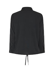 Yours Curve Black Utility Bubble Hem Shirt - Image 6 of 6