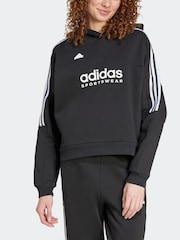 črna - adidas Tiro Fleece Kapucar; jopa/pulover s kapuco - Slika 4 iz 7