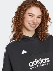 črna - adidas Tiro Fleece Kapucar; jopa/pulover s kapuco - Slika 5 iz 7