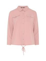 Yours Curve Pink Utility Bubble Hem Shirt - Image 5 of 6