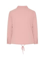 Yours Curve Pink Utility Bubble Hem Shirt - Image 6 of 6