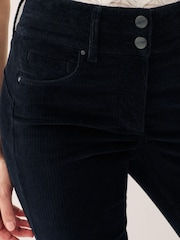 Schwarz - Slim-Fit-Jeans aus Cord für Lift, Style und Form - Bild 4 von 7