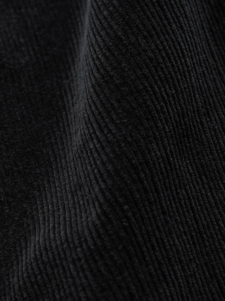 Schwarz - Slim-Fit-Jeans aus Cord für Lift, Style und Form - Bild 7 von 7