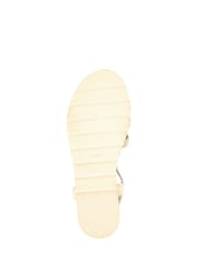 Bellissimo Slingback Strappy White Sandals - Image 5 of 5