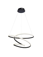 Gallery Home Black Delta Ceiling Pendant Light - Image 1 of 8