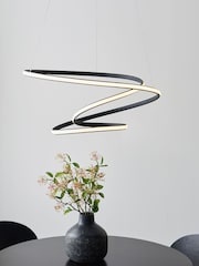 Gallery Home Black Delta Ceiling Pendant Light - Image 4 of 8
