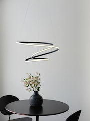 Gallery Home Black Delta Ceiling Pendant Light - Image 5 of 8