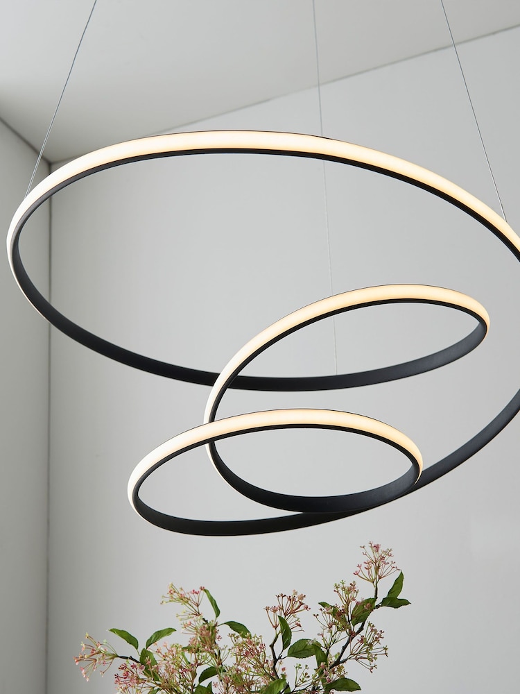 Gallery Home Black Delta Ceiling Pendant Light - Image 8 of 8