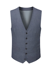 Azul marino - Chaleco de traje ajustado de doble botonadura Harcourt de Skopes - Imagen 4 de 5