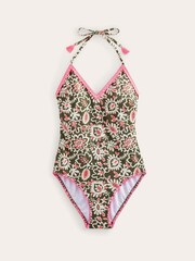 Boden Green Crochet Triangle Swimsuit - Image 4 of 5