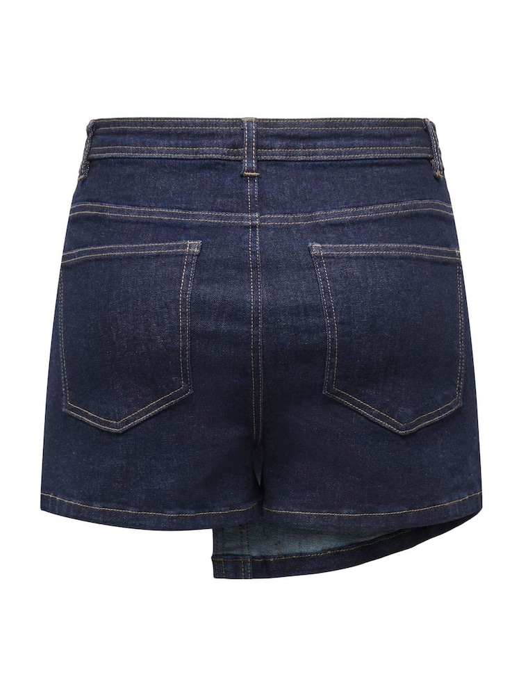 ONLY Blue Mini Denim Wrap Skort - Image 6 of 6