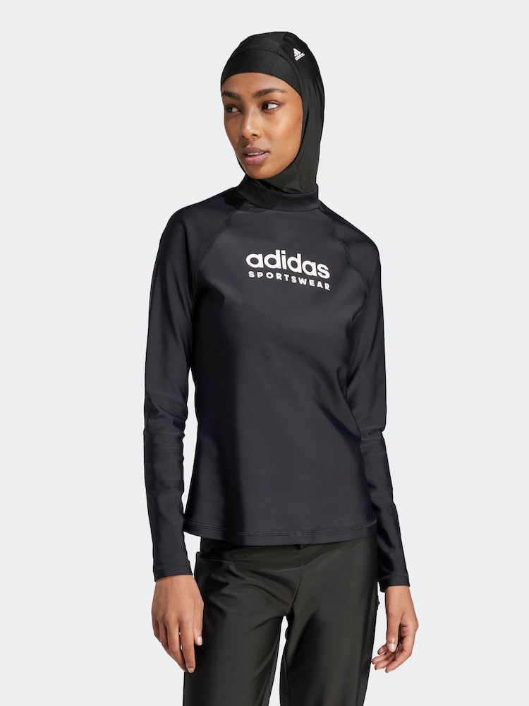 adidas Black Rashguard - Image 1 of 7