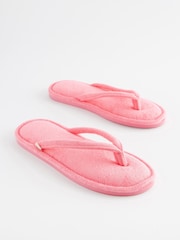 Bright Pink Flip Flop Slippers - Image 3 of 7