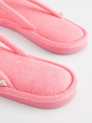 Bright Pink Flip Flop Slippers - Image 5 of 7