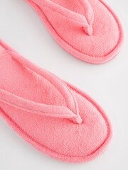 Bright Pink Flip Flop Slippers - Image 6 of 7