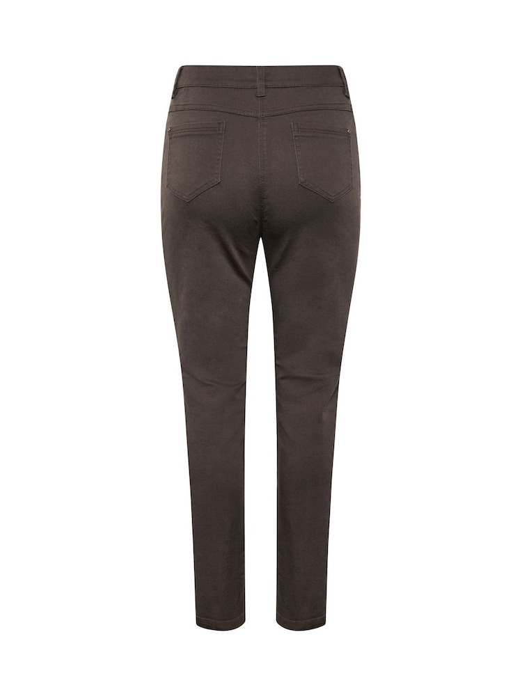 M&Co Brown Petite Straight Leg Jeans - Image 6 of 6