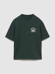 zelena - Gap Heavyweight Logo Relaxed Boxy T-Shirt - Slika 1 iz 2