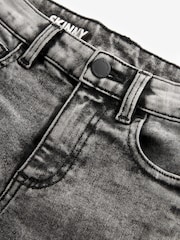Light Grey Skinny Fit Cotton Rich Stretch Jeans (3-17yrs) - Image 3 of 3