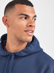 Nike Navy Club Pullover Hoodie - Image 3 of 4