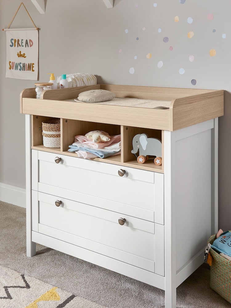 Mamas & Papas White Harwell 2 Piece Nursery Furniture Set - Image 2 of 8