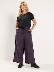 Брюки с начесом в клетку Yours Curve - Изображение 2 6