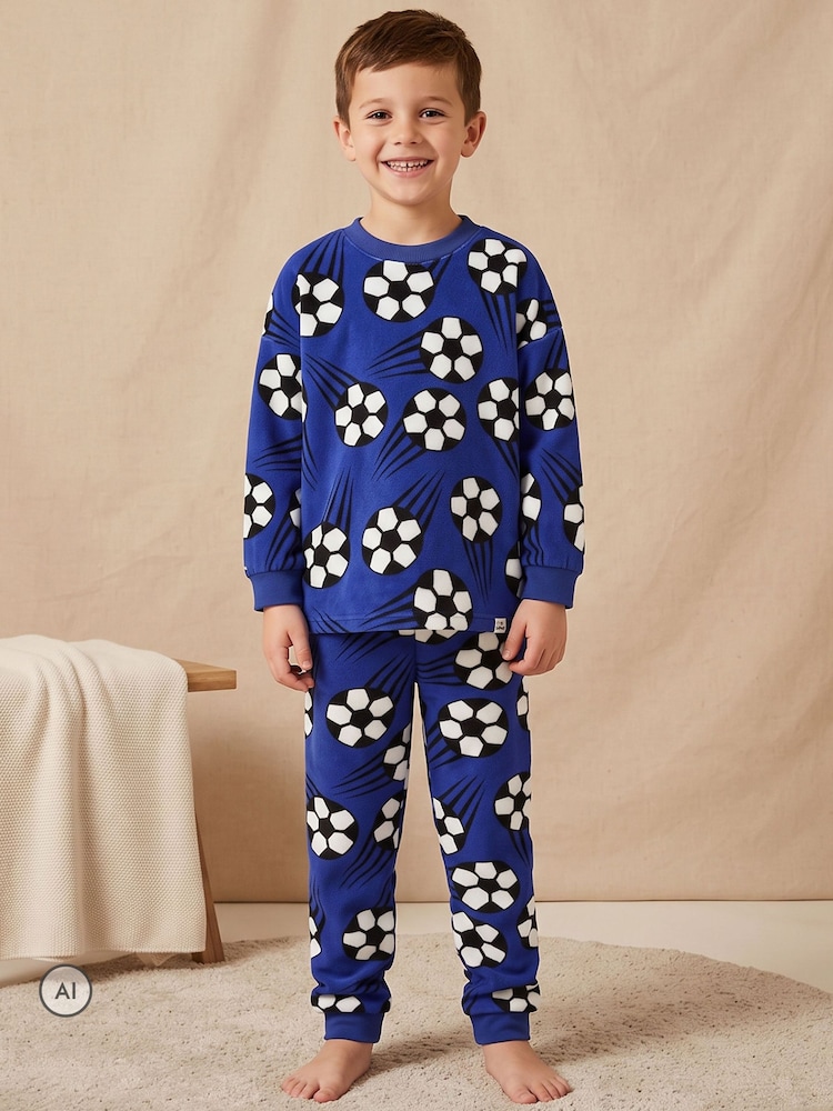 Harry Bear Football Fleece Pyjamas - Bilde 1 av 7