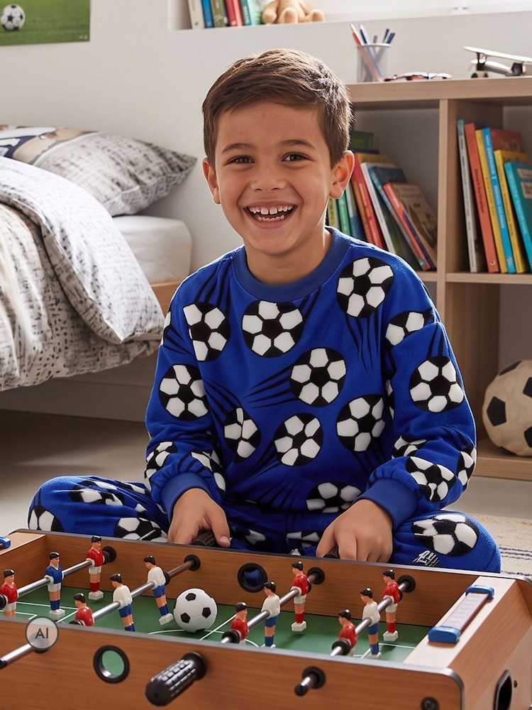 Harry Bear Football Fleece Pyjamas - Bilde 2 av 7