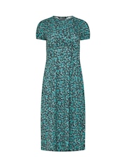 M&Co Petite Short Sleeve Print Midi Dress - Εικόνα 5 από 6