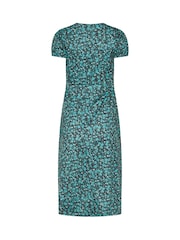 M&Co Petite Short Sleeve Print Midi Dress - Εικόνα 6 από 6