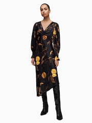 AllSaints Black Naomi Aretha Dress - Image 1 of 5