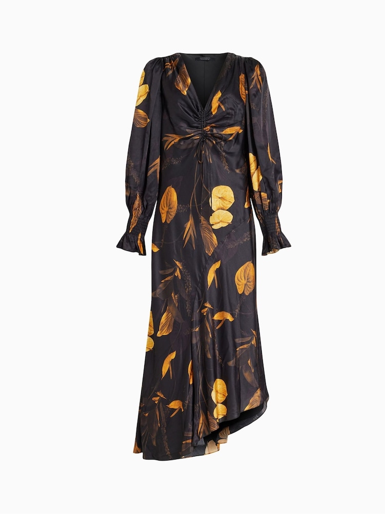 AllSaints Black Naomi Aretha Dress - Image 5 of 5