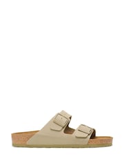 Krem - Birkenstock Arizona Birko Flor Sandaler - Image 1 of 4