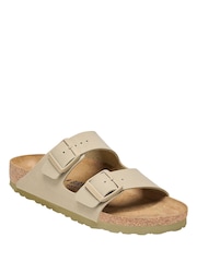 Krem - Birkenstock Arizona Birko Flor Sandaler - Image 2 of 4