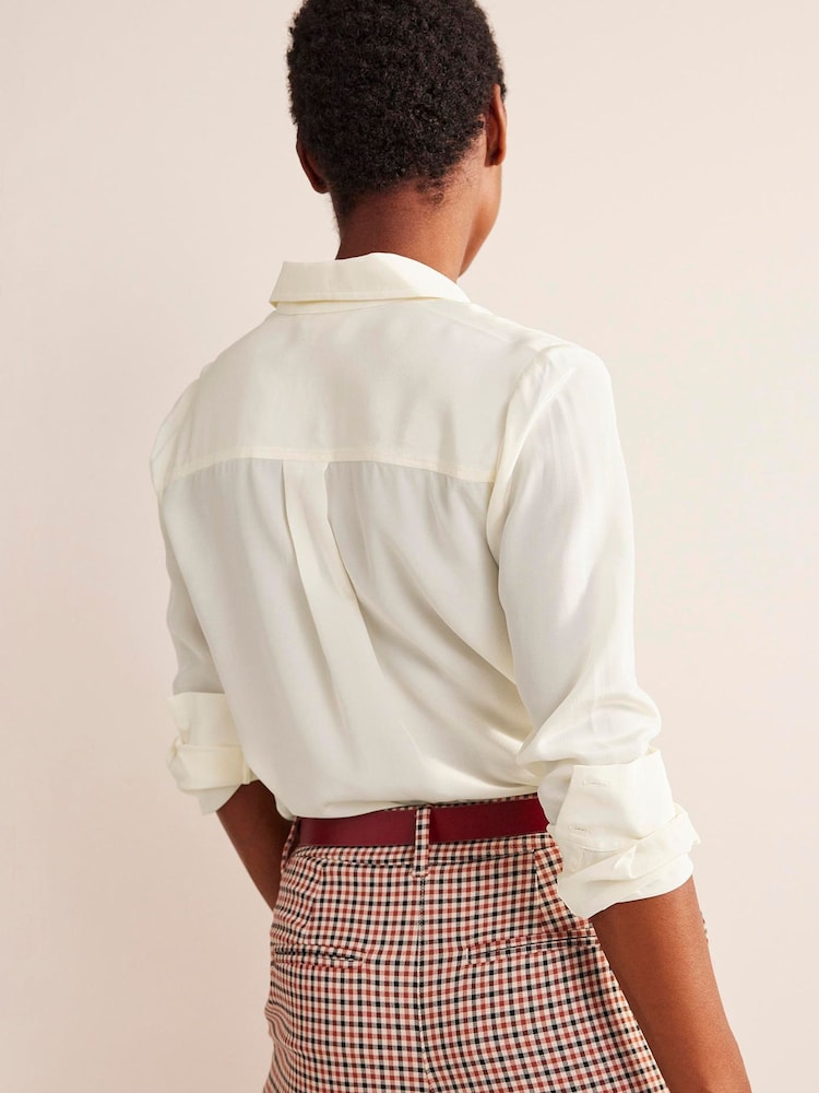 Boden Cream Sienna Linen Shirt - Image 2 of 6 Boden Cream Sienna Linen Shirt - Image 2 of 6