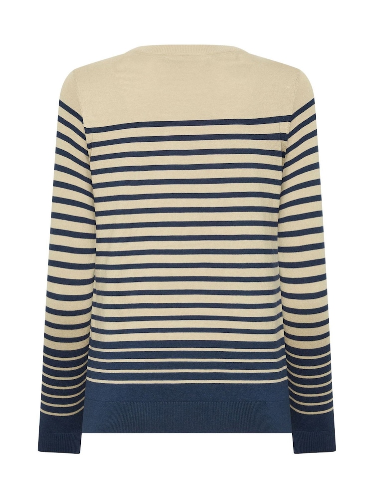 M&Co Blue Stripe Jumper - Image 6 of 6 M&Co Blue Stripe Jumper - Image 6 of 6