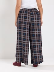 Yours Curve Red Checked Wide Leg Trousers - Image 4 of 7