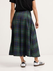 PixieGirl Petite Blue Check Buckle Midi Skirt - Image 5 of 6