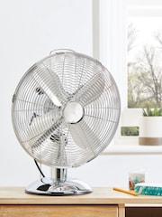 Chrome Desk Fan - Image 1 of 4