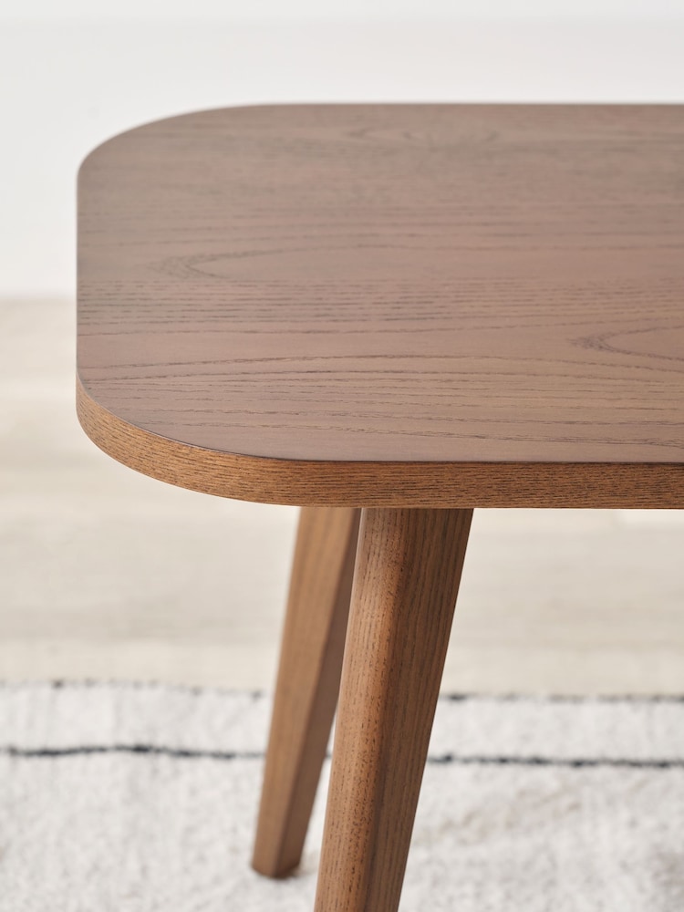 Pacific Set of 2 Dark Ash Retro Wood Coffee Tables - Image 2 of 6