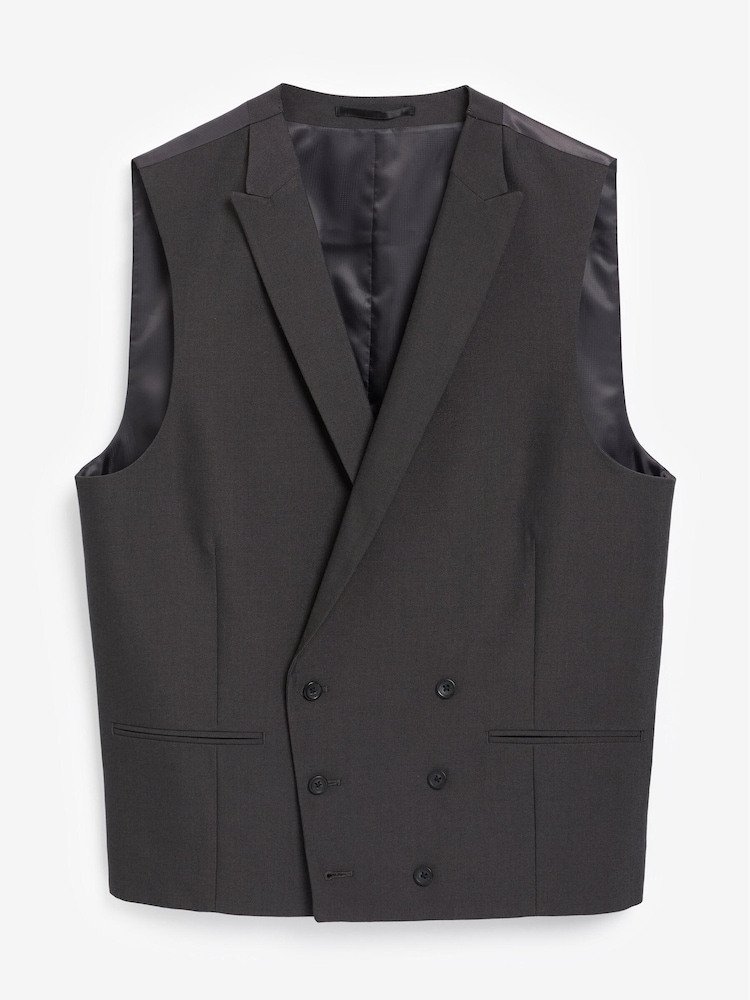 Charcoal Grey Morning Suit: Waistcoat - Image 2 of 2